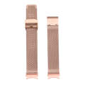 For Samsung Galaxy Watch4 40mm/44mm Double Insurance Buckle Milanese Watch Band(Rose Gold)