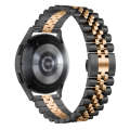 20mm Five-bead Stainless Steel Watch Band(Black Rose Gold)