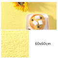60 x 60cm PVC Backdrop Board Coarse Sand Texture Cement Photography Backdrop Board(Light Yellow)