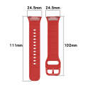 For OPPO Watch Free NFC Version Sport Silicone Watch Band(Red)