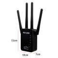 Wireless Smart WiFi Router Repeater with 4 WiFi Antennas, Plug Specification:US Plug(White)