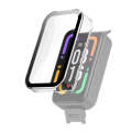 For Xiaomi Redmi Smart Band Pro PC + Tempered Glass Watch Protective Case(Transparent White)
