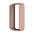 For Xiaomi Redmi Smart Band Pro PC + Tempered Glass Watch Protective Case(Pink)