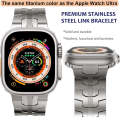 Steel Watch Band For Apple Watch Series 9&8&7 41mm / SE 3&SE 2&6&SE&5&4 40mm / 3&2&1 38mm(Titanium)