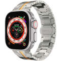 Steel Watch Band For Apple Watch Series 9&8&7 41mm / SE 3&SE 2&6&SE&5&4 40mm / 3&2&1 38mm(Silver ...