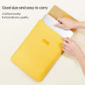 4 in 1 Lightweight and Portable Leather Computer Bag, Size:15.4/15.6/16.1 inches(Yellow)