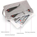 C310 Portable Casual Laptop Handbag, Size:13-13.3 inch(Grey)