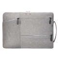 C310 Portable Casual Laptop Handbag, Size:15.6-17 inch(Grey)