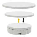 3 in 1 Electric Rotating Display Stand Turntable(White)
