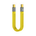 100W 40Gbps USB-C/Type-C to USB-C/Type-C FPC Flexible Data Cable, Length: 13.8cm(Yellow)