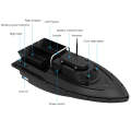 D12C Multi-function Intelligent Remote Control Nest Ship Fishing Bait Boat(EU Plug)