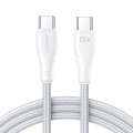 JOYROOM 100W Type-C to Type-C Surpass Series Fast Charging Data Cable, Length:1.2m(White)