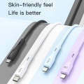 TOTU BM-007 Skin Sense Series USB to Micro-USB Silicone Data Cable, Length:1m(White)