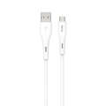 TOTU BM-007 Skin Sense Series USB to Micro-USB Silicone Data Cable, Length:2m(White)