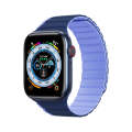 DUX DUCIS Magnetic Silicone Watch Band For Apple Watch 8 45mm(Blue)