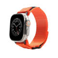 Nylon Two Section Watch Band For Apple Watch SE 2022 40mm(Orange)