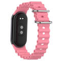 For Xiaomi Mi Band 8 Ocean Silicone Watch Band(Pink)