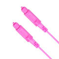 1m EMK OD2.2mm Digital Audio Optical Fiber Cable Plastic Speaker Balance Cable(Pink)