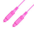 1.5m EMK OD2.2mm Digital Audio Optical Fiber Cable Plastic Speaker Balance Cable(Pink)