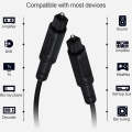 3m EMK OD4.0mm Square Port to Square Port Digital Audio Speaker Optical Fiber Connecting Cable(Sk...