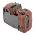 For Canon EOS R50 Soft Silicone Protective Case(Coffee)
