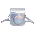 For FUJIFILM instax mini 12 Laser Full Body Leather Case Camera Bag with Strap(Silver)