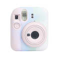 For FUJIFILM instax mini 12 Soft Silicone Camera Protective Case(Pink Blue White)