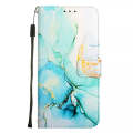 For Huawei Pura 70 PT003 Marble Pattern Flip Leather Phone Case(LS003 Green)