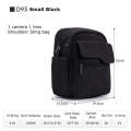 Cwatcun D93 Camera Bag Canvas Shoulder Bag, Size:19.5 x 13.5 x 25cm Black