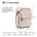 Cwatcun D93 Camera Bag Canvas Shoulder Bag, Size:21 x 14 x 30cm Beige