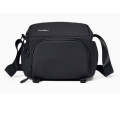 Cwatcun D101 Crossbody Camera Bag Photography Lens Shoulder Bag, Size:20 x 20.5 x 15cm(Black)