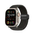For Apple Watch Ultra 49mm DUX DUCIS Mixture Pro Series Magnetic Buckle Nylon Braid Watch Band(Bl...