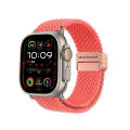 For Apple Watch Ultra 49mm DUX DUCIS Mixture Pro Series Magnetic Buckle Nylon Braid Watch Band(Gu...