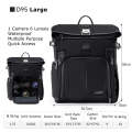 Cwatcun D95 Large Capacity Photography Backpack Shoulders Laptop Camera Bag, Size:30.5 x 18 x 38c...