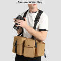 Cwatcun D104 Camera Waist Pack Vest Bag, Size:59.5 x 9.5 x 21cm(Earth)