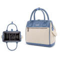Cwatcun D112 Contrast Canvas Camera Bag One-shoulder Cross-body Tote Bag, Size:24.5 x 30 x 15.5cm...