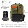 Cwatcun D117 Large Capacity Photography Backpack Shoulders Laptop Camera Bag, Size:43.3 x 33 x 13...