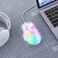 ONIKUMA CW923 RGB Lighting Wired Mouse(Transparent)