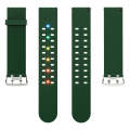 For Apple Watch Series 4 44mm Luminous Colorful Light Silicone Watch Band(Green)