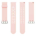 For Apple Watch Series 4 40mm Luminous Colorful Light Silicone Watch Band(Pink)