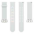 For Apple Watch 38mm Luminous Colorful Light Silicone Watch Band(Light Grey)