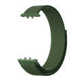 For Samsung Galaxy Fit 3 Woven Nylon Loop Watch Band(Army Green)
