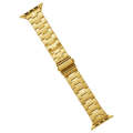 For Apple Watch SE 2023 44mm Stainless Steel Watch Band(Gold)