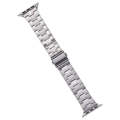 For Apple Watch SE 2023 44mm Stainless Steel Watch Band(Silver)