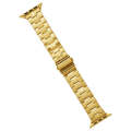 For Apple Watch SE 2023 40mm Stainless Steel Watch Band(Gold)