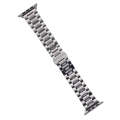 For Apple Watch SE 2023 44mm Five-Beads Stainless Steel Watch Band(Silver)