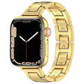 For Apple Watch Series 4 40mm H Slim Stainless Steel Watch Band(Gold)