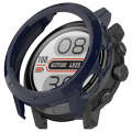 For Coros Apex 2 Pro Half Coverage Hollow PC Watch Protective Case(Ink Blue)