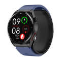 S22 Air Pump Blood Pressure Testing ECG Health Smart Watch, 1.39 inch Round Screen(Blue)