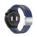 S22 Air Pump Blood Pressure Testing ECG Health Smart Watch, 1.39 inch Round Screen(Blue)